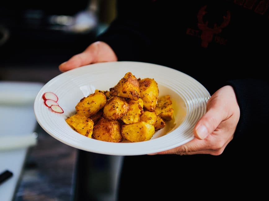 crispy roasted potatoes