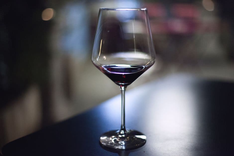 glass of red wine