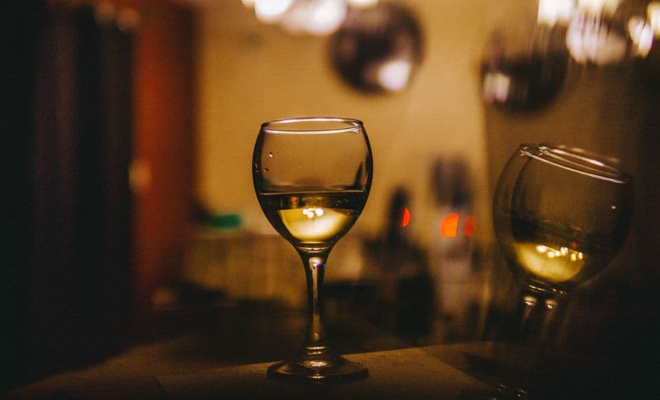 glass of white wine