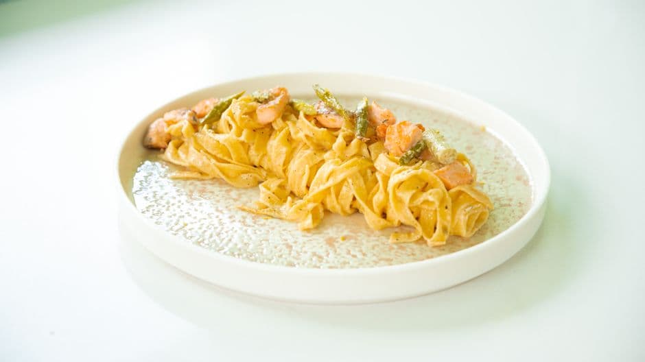 tagliatelle pasta with brown butter